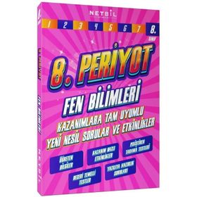 8. Sınıf Periyot Fen Bilimleri Etkinlikli Soru Bankası-Netbil Yayınları