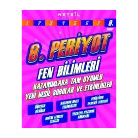 8. Sınıf Periyot Fen Bilimleri Etkinlikli Soru Bankası-Netbil Yayınları
