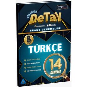 8. Sınıf Pisagor Detay 14'lü Türkçe Branş Denemesi Zeka Küpü Yayınları