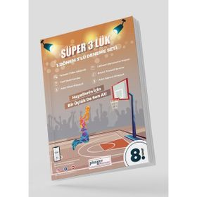 8. Sınıf Pisagor Süper 3'lük 1. Dönem Deneme Seti Zeka Küpü Yayınları