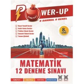 8. Sınıf Power-Up Matematik 12 Deneme Sınavı Nartest Yayınevi