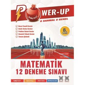 8. Sınıf Power-Up Matematik 12 Deneme Sınavı Nartest Yayınevi