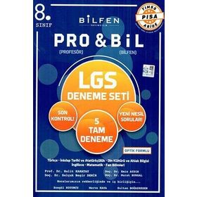 8. Sınıf ProBil 5'li Deneme Seti-Bilfen Yayınları