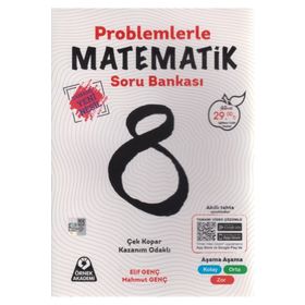 8. Sınıf Problemlerle Matematik Tamamı Çözümlü Soru Bankası Örnek Akademi Yayınları