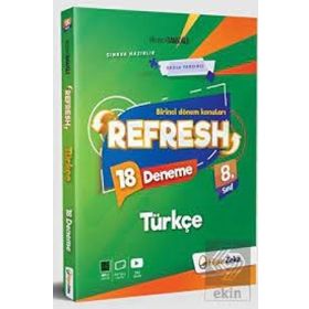 8. Sınıf Refresh Türkçe 18 Deneme LGS 1. Dönem Konuları Hiper Zeka Yayınları