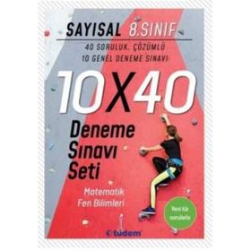 8. Sınıf Sayısal 10x40 Deneme Sınavı Seti Tudem Yayınları