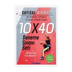 8 Sınıf Sayısal Deneme Seti 10x40 Tudem Yayınları