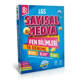 8.Sınıf Sayısal Medya Fen Bilimleri 16 Deneme Ünlüler Karması
