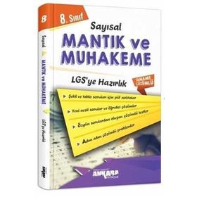 8.sınıf Sayısal Muhakeme Mantık Çözümlü Soru Bankası Ankara Yayın