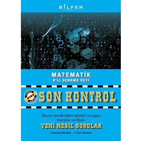 8. Sınıf Son Kontrol Matematik Deneme Bilfen Yayıncılık