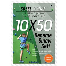 8. Sınıf Sözel 10x50 Deneme Sınavı Seti Tudem Yayınları