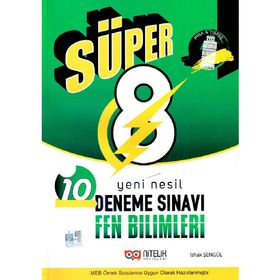 8. Sınıf Süper Fen Bilimleri 10 lu Deneme Sınavı - Nitelik Yayınları