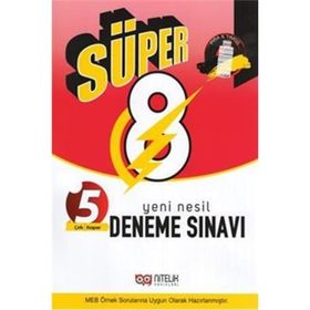 8. Sınıf Süper Yeni Nesil 5'li Deneme Sınavı - Nitelik Yayınları