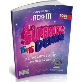 8. Sınıf Süpernova T.C. Inkılap Tarihi ve Atatürkçülük Paket Deneme Sınavı-Artı Zeka Yayınları
