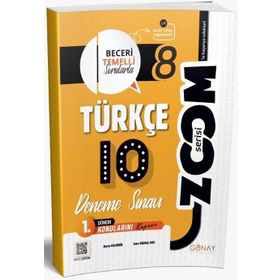 8. Sınıf T.C. İnkılap Tarihi ve Atatürkçülük 1. Dönem 10 lu Zoom Serisi Deneme Sınavı - Günay Yayınları