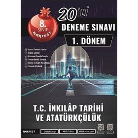 8. Sınıf T.C. İnkılap Tarihi ve Atatürkçülük 1. Dönem Mod 20 Deneme - Nartest Yayınları