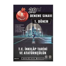 8. Sınıf T.C. İnkılap Tarihi ve Atatürkçülük 1. Dönem Mod 20 Deneme - Nartest Yayınları