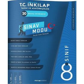 8. Sınıf T.C. İnkılap Tarihi ve Atatürkçülük 20 Branş Denemesi-Pruva Akademi