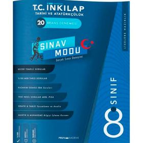8. Sınıf T.C. İnkılap Tarihi ve Atatürkçülük 20 Branş Denemesi-Pruva Akademi