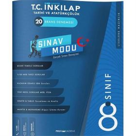 8. Sınıf T.C. İnkılap Tarihi ve Atatürkçülük 20 Branş Denemesi-Pruva Akademi