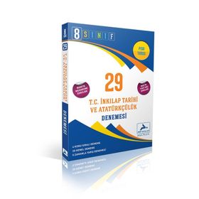 8. Sınıf T.C. İnkılap Tarihi ve Atatürkçülük 29 Denemesi Prf Paraf Yayınları