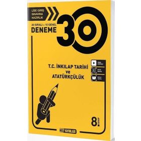 8. Sınıf T.C. İnkılap Tarihi ve Atatürkçülük 30 Deneme - Hız Yayınları