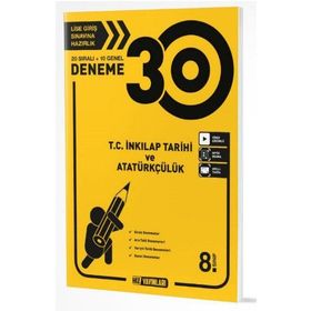 8. Sınıf T.C. İnkılap Tarihi ve Atatürkçülük 30 Deneme - Hız Yayınları