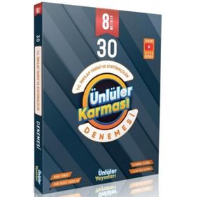 8. Sınıf T.C. İnkılap Tarihi ve Atatürkçülük 30 Deneme - Ünlüler Yayınları