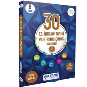 8. Sınıf T.C. İnkılap Tarihi ve Atatürkçülük 30 Deneme-Yanıt Yayınları