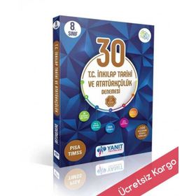 8. Sınıf T.C. İnkılap Tarihi ve Atatürkçülük 30 Deneme-Yanıt Yayınları