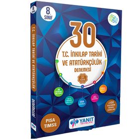 8. Sınıf T.C. İnkılap Tarihi ve Atatürkçülük 30 Deneme-Yanıt Yayınları