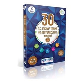 8. Sınıf T.C. İnkılap Tarihi ve Atatürkçülük 30 Deneme-Yanıt Yayınları