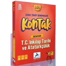 8. Sınıf T.C İnkılap Tarihi ve Atatürkçülük 36'lı Kontak Deneme PRF Paraf Yayınları
