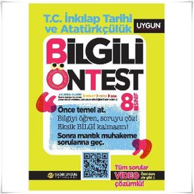 8. Sınıf T.C. İnkılap Tarihi Ve Atatürkçülük Bilgili Ön Test-Sadık Uygun Yayınları