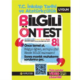 8. Sınıf T.C. İnkılap Tarihi Ve Atatürkçülük Bilgili Ön Test-Sadık Uygun Yayınları