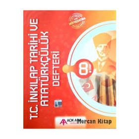 8.Sınıf T.C. İnkılap Tarihi ve Atatürkçülük Defteri-Açık Ara Yayınları