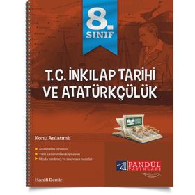 8. Sınıf T.C. İnkılap Tarihi ve Atatürkçülük Defteri Pandül Yayınları