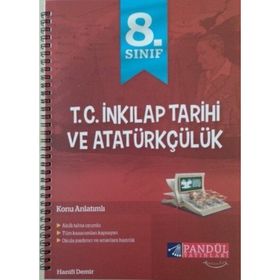 8. Sınıf T.C. İnkılap Tarihi ve Atatürkçülük Defteri Pandül Yayınları