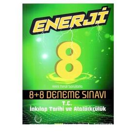 8.Sınıf T.C. İnkılap Tarihi ve Atatürkçülük Enerji 8 artı 8 Deneme Sınavı-Palme Yayınları