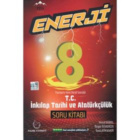8. Sınıf T.C. İnkılap Tarihi ve Atatürkçülük Enerji Soru Kitabı Palme Yayınları