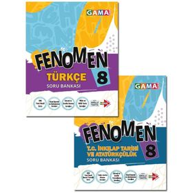 8. Sınıf T.C. İnkılap Tarihi ve Atatürkçülük Fenomen Soru Bankası-Gama Okul Yayınları
