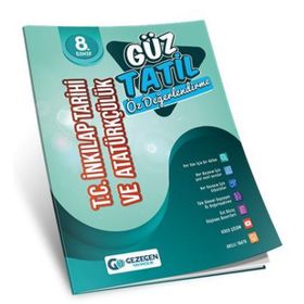 8. Sınıf T.C. İnkılap Tarihi ve Atatürkçülük Güz Tatil Kitabı - Gezegen Yayıncılık