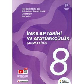 8. Sınıf T.C. İnkılap Tarihi ve Atatürkçülük Kazanım Odaklı Çalışma Kitabı-Doğan Akademi Yayınları