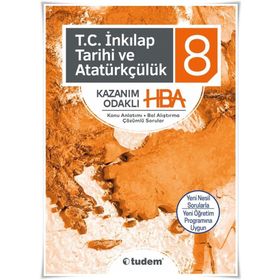 8. Sınıf T.C. İnkılap Tarihi ve Atatürkçülük Kazanım Odaklı HBA Tudem Yayınları