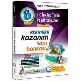 8. Sınıf T.C. İnkılap Tarihi ve Atatürkçülük Kazanım Soru Bankası Çanta Yayınları - Metin Özdamarlar