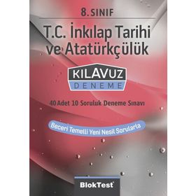 8. Sınıf T.C İnkılap Tarihi ve Atatürkçülük Kılavuz Deneme-Blok Test Yayınları