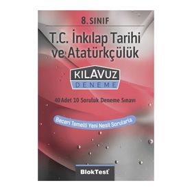 8. Sınıf T.C İnkılap Tarihi ve Atatürkçülük Kılavuz Deneme-Blok Test Yayınları