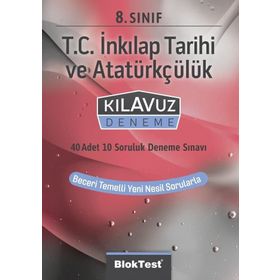 8. Sınıf T.C İnkılap Tarihi ve Atatürkçülük Kılavuz Deneme-Blok Test Yayınları