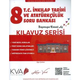 8. Sınıf T.C. İnkılap Tarihi ve Atatürkçülük Kılavuz Soru Bankası-KVA Yayınları