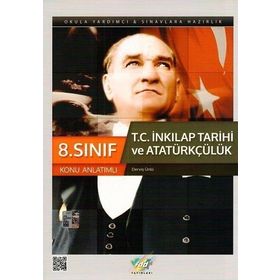 8. Sınıf T.C. İnkılap Tarihi ve Atatürkçülük Konu Anlatımlı Derviş Ünlü FDD Yayınları